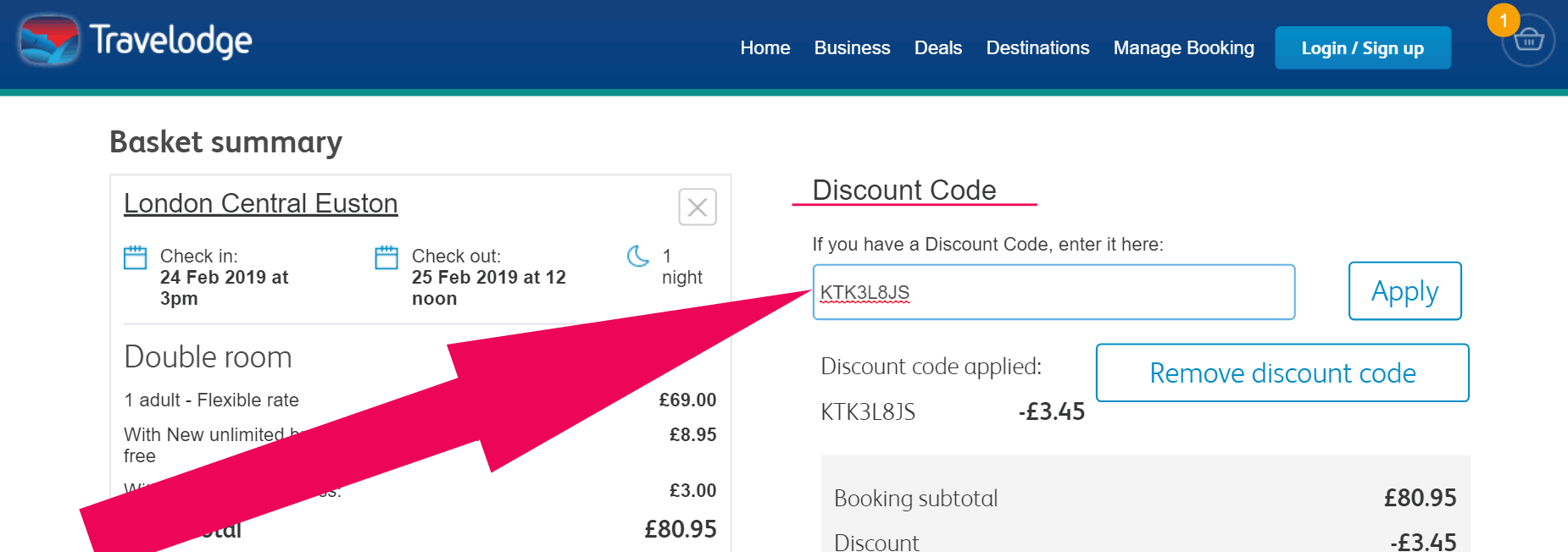 travel site discount codes